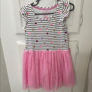 Isaac Mizrahi Pink and White Heart Dress